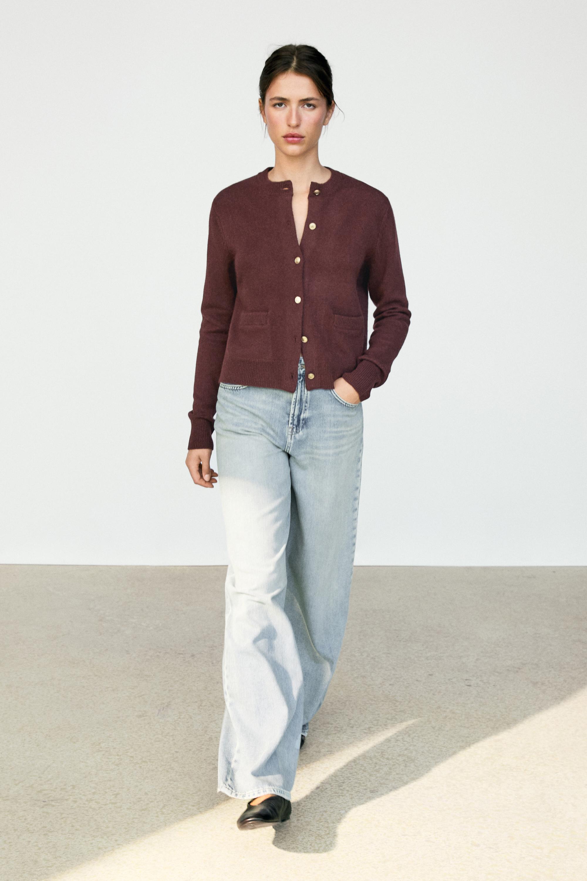 Cardigan boutons dorés